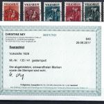 C) Saargebiet Mi 135-141 ° mit Befund Ney VP, ME 260€, einwandfrei
