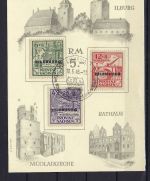 C) Lokalausgaben 1945-50 gestempelte Partie mit Marken und Belegen