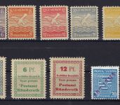C) Lokalausgaben 1945-50 Partie **, dabei bessere Werte/Sätze, ME 325€