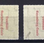 C) Lokalausgaben 1945-50 Naumburg Mi 1-6 **, ME 120€, geprüft Zierer