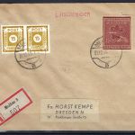 C) Lokalausgaben 1945-50 Meißen FDC Mi 38 Ba, geprüft Zierer