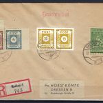 C) Lokalausgaben 1945-50 Meißen FDC Mi 35 B, geprüft