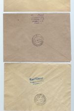 C) Lokalausgaben Finsterwalde Mi 1-12 FDC + 2 R-Briefe