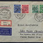 C) SBZ, LuPo vom Letztag 28.2.1950 Berlin n. Sau Paulo Brasilien