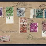 C) SBZ 8 Werte Bezirk 14, R-Brief Neugersdorf n. Ebersbach, Böheim BPP