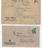 C) SBZ Mi 172I, 174I, je EF , einmal Nachgebühr,vom Letzttag