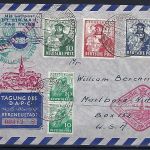 C) Bizone, Luftpost 1. Ballonpost 1949, Bergneustadt n. Marlboro USA
