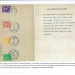 C) AM Post FDC Mi 3-4, 7 mit Notstempel Aachen 19.3.45, Schlegel BPP