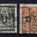 Danzig Mi 37-38 °, ME 590€, je gepr. Dr. Oechsner bPP / Infla Berlin