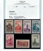 Saargebiet Mi 161-167 °, Luxus Satz, ME 650€, FA Ney VP