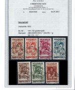 Saargebiet Mi 144-150 °, Luxus Satz, ME 650€, FA Ney BPP