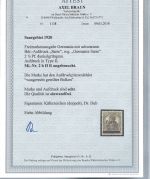Saargebiet Mi 2 b II B * mit Falz, einwandfrei, ME 2.000€, FA Braun BPP