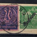 DR Dienst Mi 77 b ° Briefstück, ME 110€, gepr. Oechsner BPP / Infla Berlin