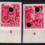DR Mi 909 - 910U ** Unterrand, ME 90€, gepr. Schlegel BPP