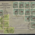 DR Mi 328 AP (6), 329 BP (12), Auslandsbrief Esslingen n. Bern (CH)