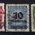 DR Mi 334-336 B °, ME 420€, gepr. Winkler / Peschl / Infla Berlin