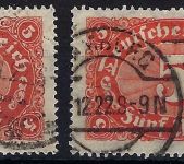 DR Mi 194 b, c je gestempelt und gepr. Infla Berlin / BPP