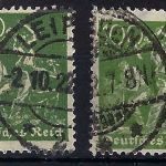 DR Mi 187 b+c je gestempelt und gepr. gepr. Infla Berlin, ME 70€