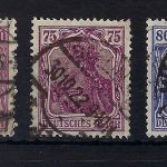 DR Mi 146 I, 148 I, 149 aI je gestempelt und geprüft, ME 165€