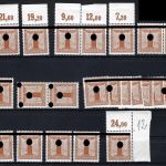 C) DR Dienstmarken, Mi 163 y (27) mit 7 Oberrändern, ME 10.850€ (CC