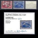 C) DR Mi Chicagofahrt 1933, Mi 496-498 °, 496 FA, 498 gep. BPP
