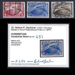 C) DR Mi Chicagofahrt 1933, Mi 496-498 °, 496 FA, 498 gep. BPP