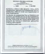 C) Marshall Inseln Vorläufer V 48a Paar ∆, ME 400€, FA Jäschke-L. BPP