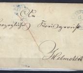 C) Braunschweig, Brief Mi 9 3/4 Groschen, Wolfenbüttel n. Helmstedt