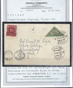 Estland Mi 51 A Auslandsbrief n. New York, Nachgebühr, FA Löbbering