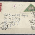 Estland Mi 51 A Auslandsbrief n. New York, Nachgebühr, FA Löbbering