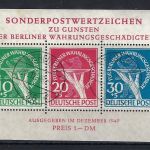 Berlin Block 1 gestempelt, Stempel falsch, ungeprüft