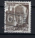 Fr. Zone Rheinland Pfalz Mi 35 z III °, ME 120€, gepr. Schlegel BPP