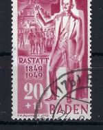 Fr. Zone Baden Mi 51 Type II, gepr. Schlegel BPP