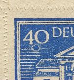 Thüringen Block 3 B **, Kringel unter der linke Wertangabe 40
