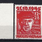 Meckl. Vorpommern Mi 22a ** (3), einamal gepr. Kramp BPP