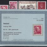 Saarland Mi 289-296 °, ME 390€, gepr. / Befunde Ney VP