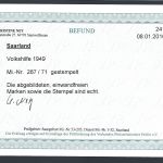 Saarland Mi 267-271 ° einwandfrei, ME 650€, KB Ney VP