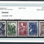Saarland Mi 267-271 ° einwandfrei, ME 650€, KB Ney VP
