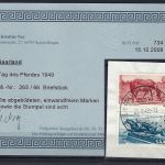 Saarland Mi 265-266 auf Luxus Briefstück mit ESST, ME 85€, KB Ney VP