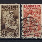 Saargebiet Mi 104-107 °, ME 130€, gepr. Ney VP, Mi 107 leichte Mängel