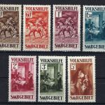 Saargebiet Mi 151-157 *, ME 250€, gepr. Ney VP