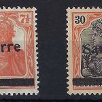 Saargebiet Mi 5 a II *, 10 x III *, je gepr. Braun BPP, ME 115€