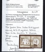DR Mi 2b waag. Paar mit klarem Ra2 Lautenburg, gute Qualität