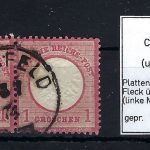 DR Mi 19 Paar, links mit PF XXIIIa, ideal gest. Coesfeld