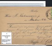 DR Mi 17a auf Aviskarte von Marienwerder n. Flatow, einwandfrei