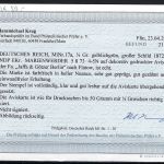 DR Mi 17a auf Aviskarte von Marienwerder n. Flatow, einwandfrei