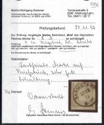 DR Mi 8° Briefstück ideal gest. Darmstadt, Befund Sommer BPP