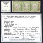 DR Mi 3 3er-Str. auf ∆ mit Baden Stempel. Sulzburg, ME 280€