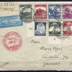 DR Mi 580-83, 586-87, 575, LuPo Europa-Noramerika nach..
