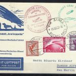 DR Mi 456 Zeppelinkarte 2. Südamerikafahrt Berlin-Buenos Aires